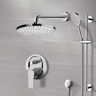 Shower Faucet Rain Shower System with Handheld, Rain Shower Head, Shower Faucet Set Remer SFR76